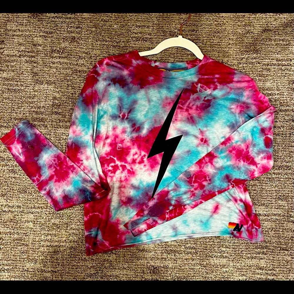 Aviator nation crop long sleeve